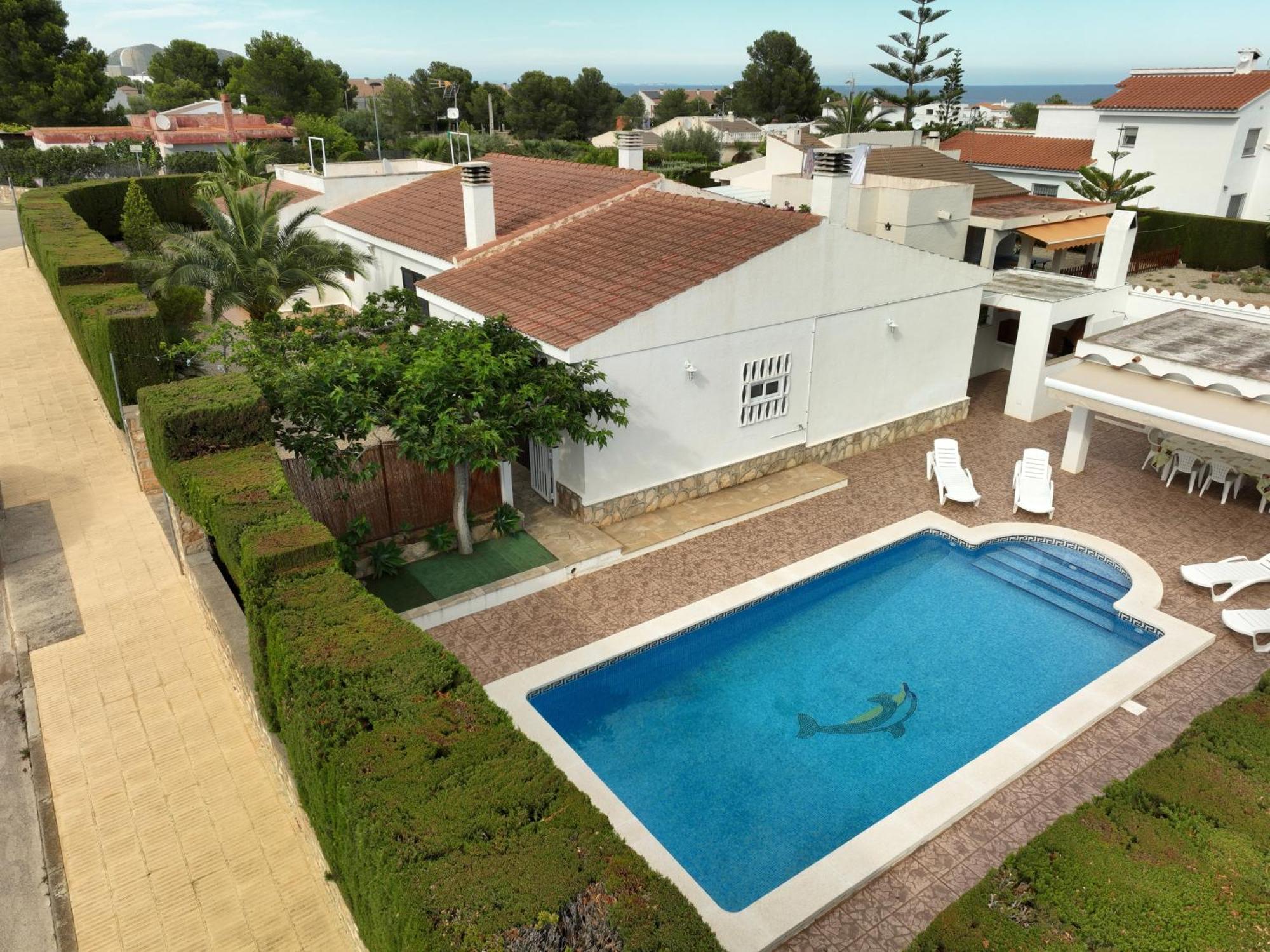 Exclusiva Villa Con Piscina Calafat Exterior foto